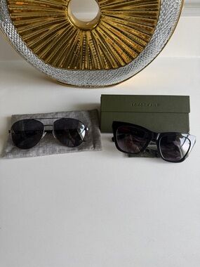Longchamp Black Cat-Eye Women's Sunglasses